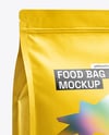 Matte Food Bag Mockup