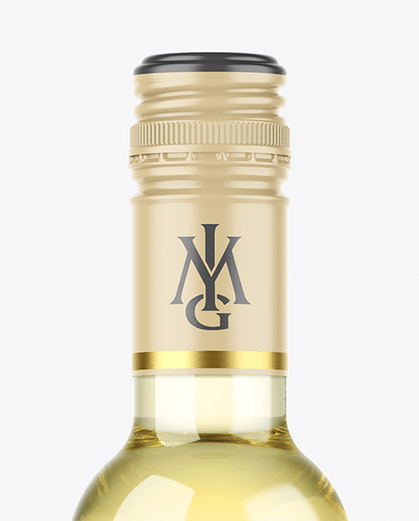 250ml White Wine Bottle Mockup