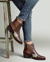 Chelsea Boots on Woman's Legs with Jeans Mockup