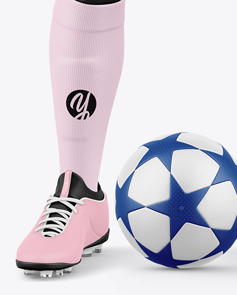Soccer Full Kit w/ Mannequin Mockup - Front View