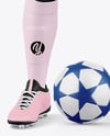 Soccer Full Kit w/ Mannequin Mockup - Front View