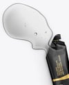 Opened Matte Stick Sachet with Liquid Mockup
