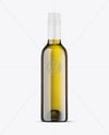 Antique Green Glass White Wine Bottle Mockup