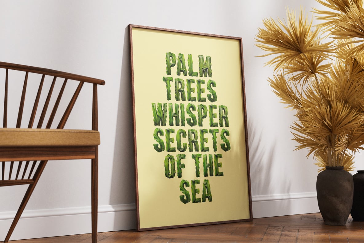 Tropical Leaves Font