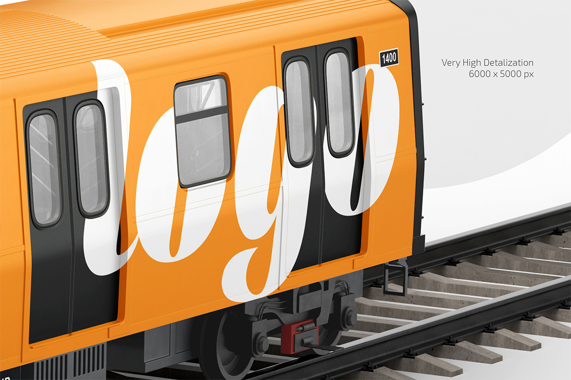Subway Train Mockup Set