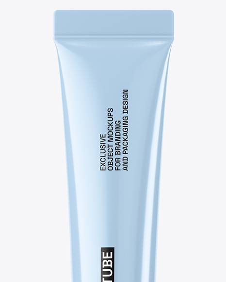 Glossy Cosmetic Tube Mockup