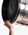 Ice Hockey Player with Stanley Cup Mockup