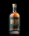 Oslo Whiskey Bottle on Black Background Mockup