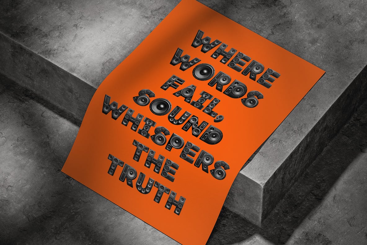 Sound Speakers Font