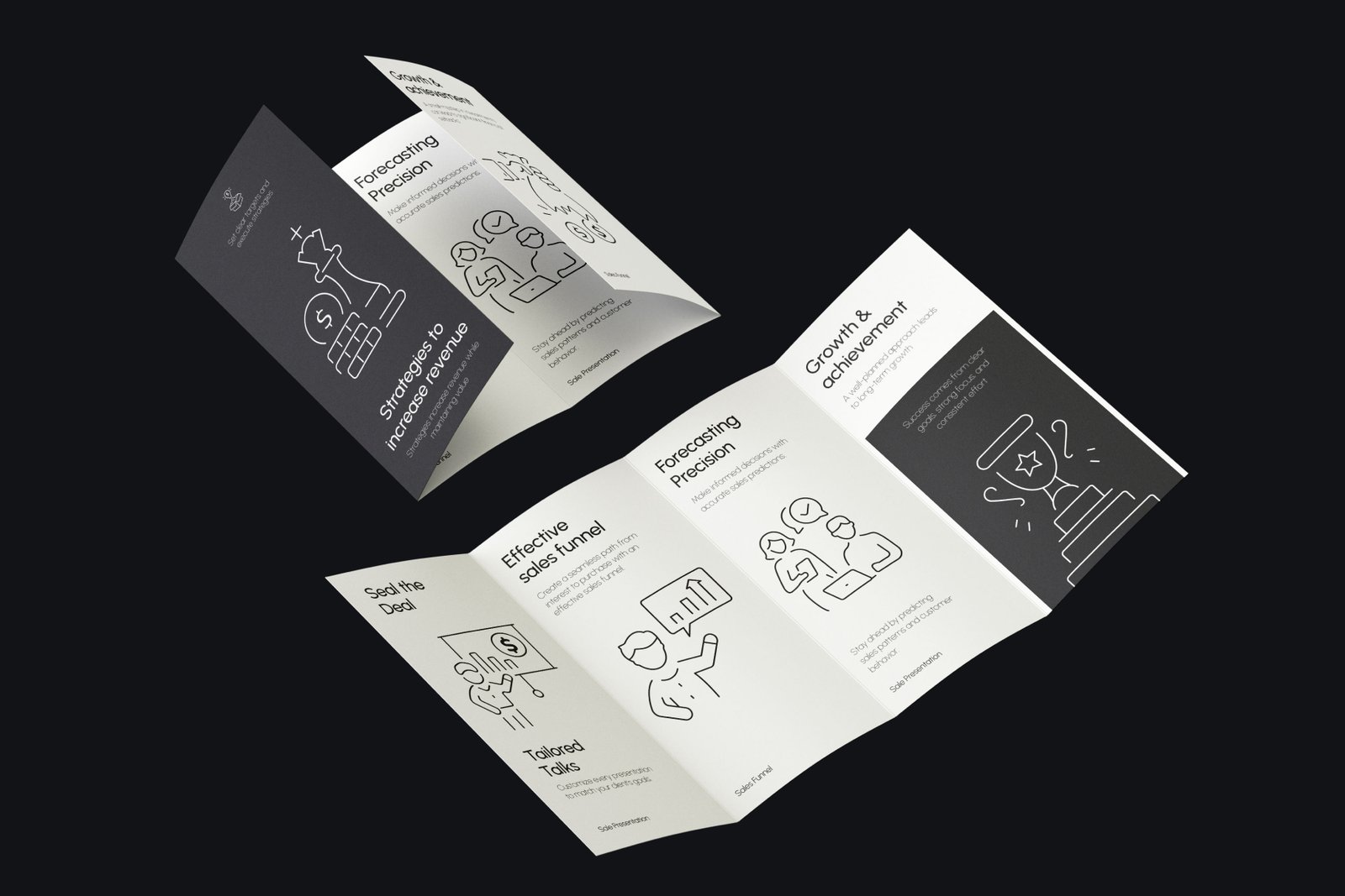 Sales Strategy Icons Set