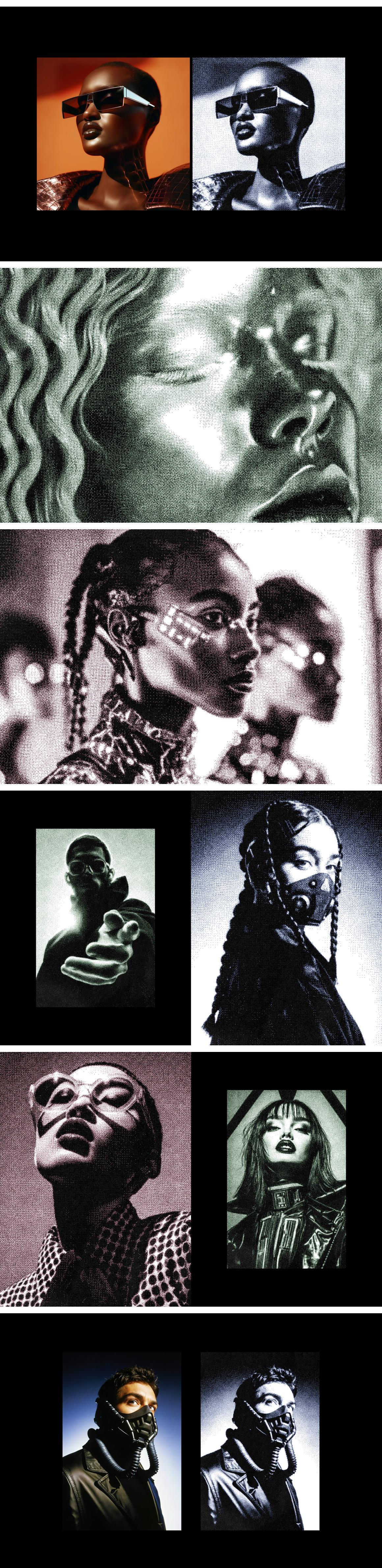 Dithering Bitmap Photo Effect