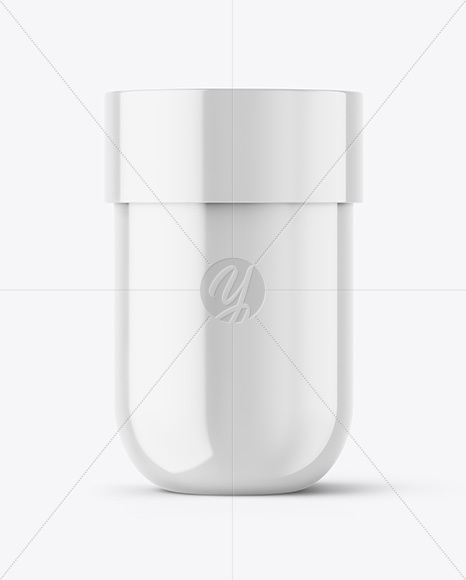 Glossy Cosmetic Jar Mockup