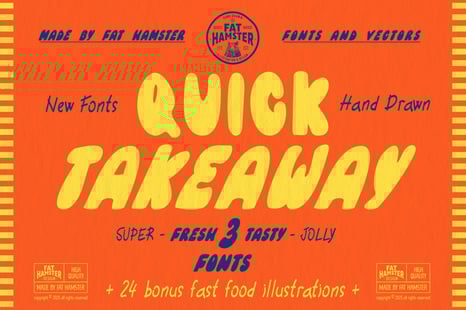 Quick Takeaway fast food fonts - Sans serif fonts