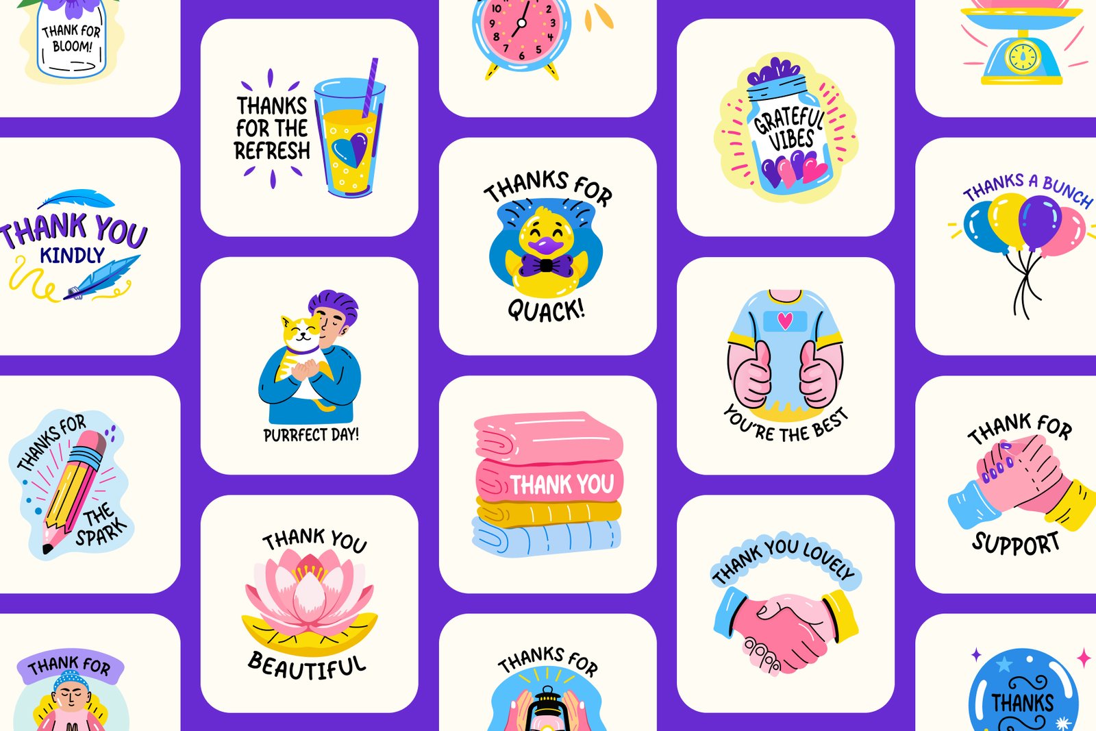 Thank you stickers