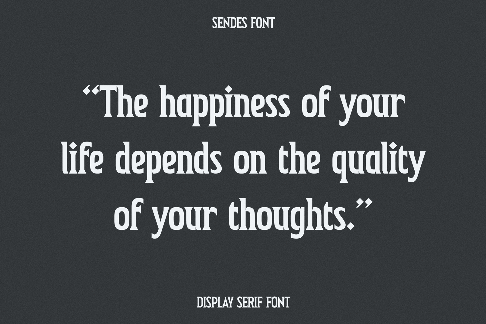 Sendes - Display Serif Font