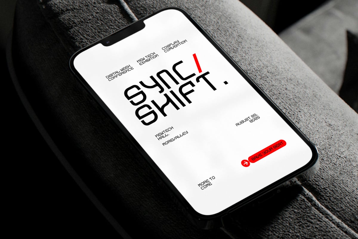 Gomery - Modern Futuristic Display Font
