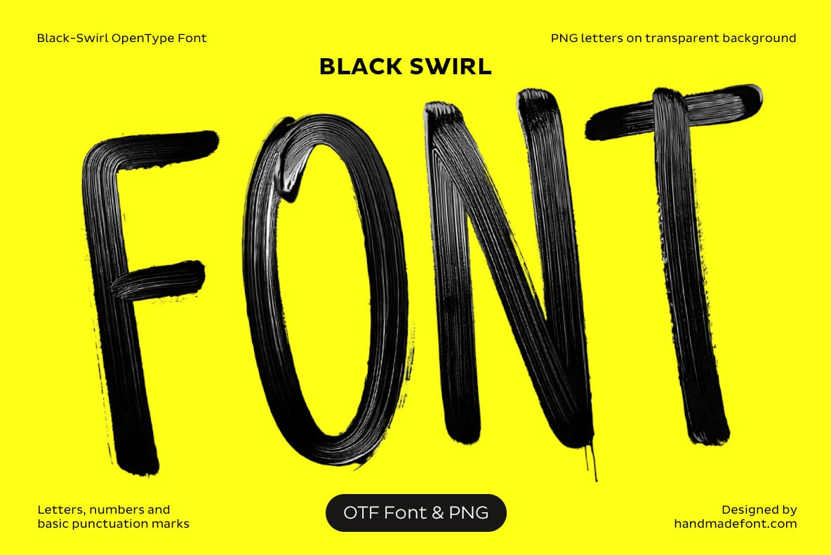 Black Swirl Font
