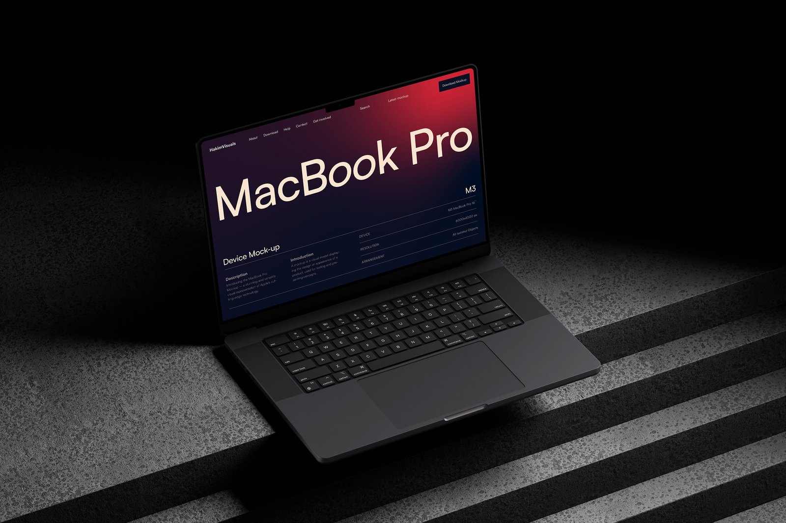 MacBook Pro M3 Mockup