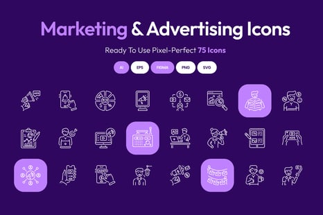 Marketing and Advertising Icons