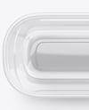 Clear Plastic Container in Paper Sleeve Mockup