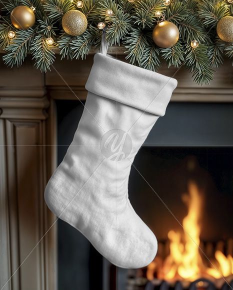 Christmas Stocking Mockup