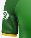 Men's Short Sleeve Raglan Polo Mockup