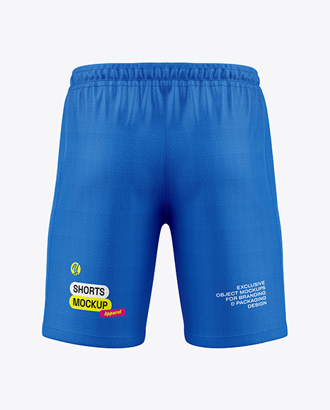 Soccer Shorts Mockup - Back View