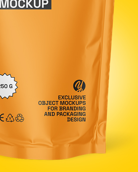 Matte Stand-up Pouch Mockup