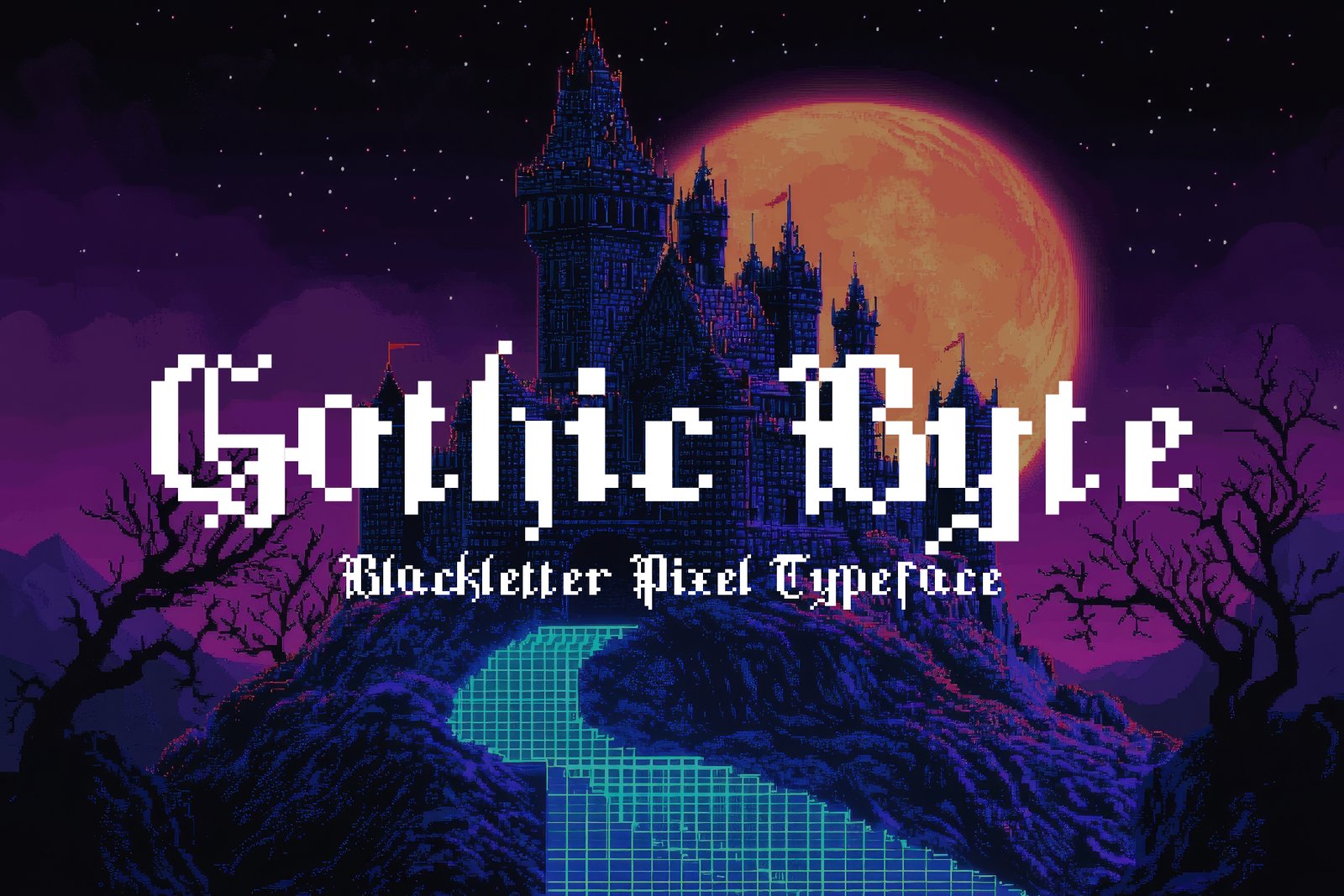 Gothic Byte - Blackletter 8Bit Typeface