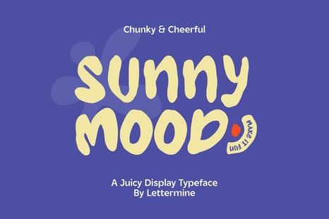 Sunny Mood – Chunky Playful Display Font - Creative fonts
