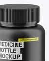 Matte Medicine Pill Bottle Mockup – High-Angle Shot