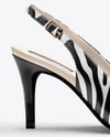 Glossy Slingback Shoe Mockup