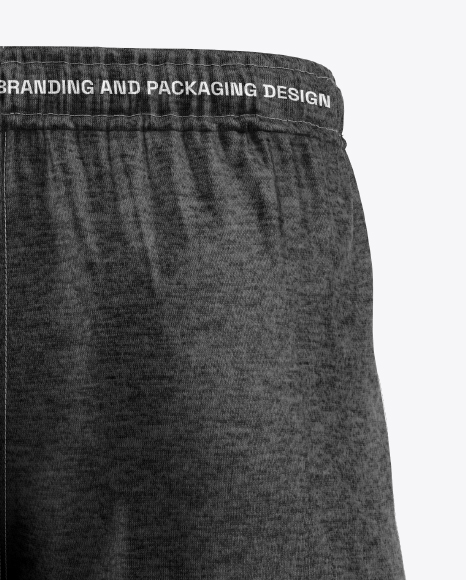 Heather Shorts Mockup - Back View