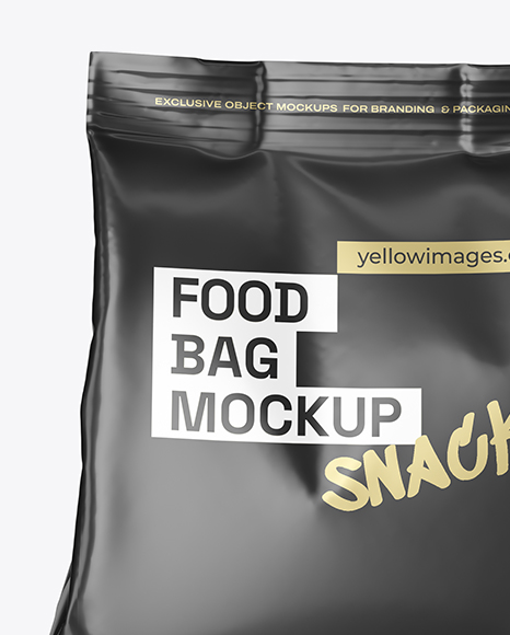 Matte Food Bag Mockup