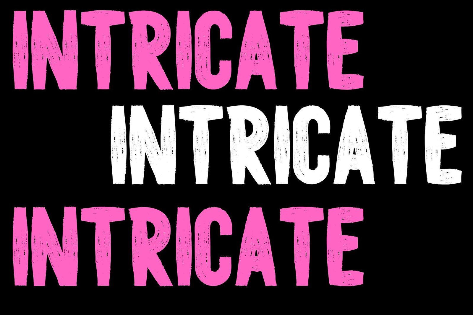 Intricate Font