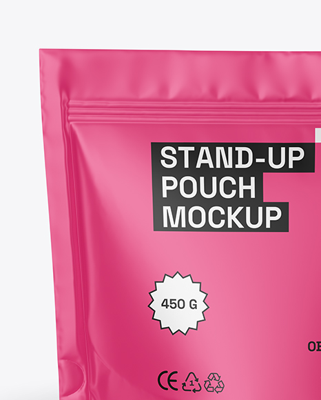 Matte Stand-up Pouch Mockup