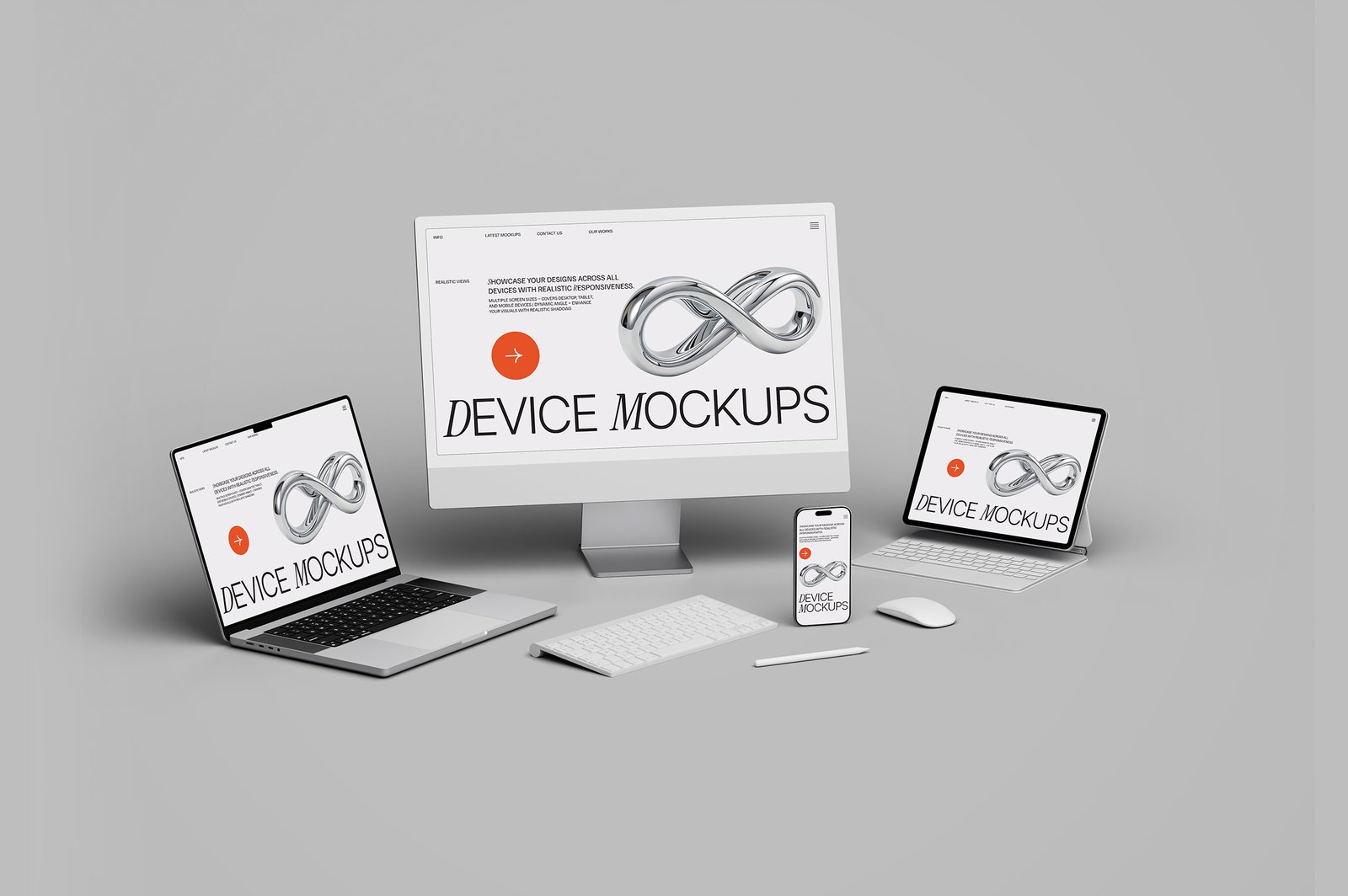 Responsive Apple Device Mockup Set