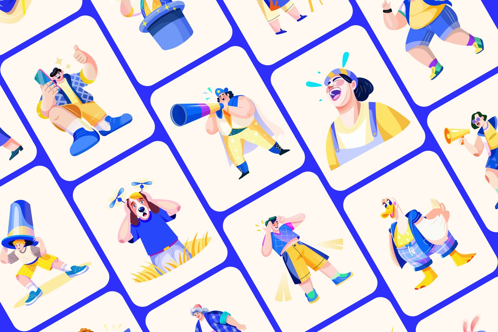 Funny and Silly Character Illustrations