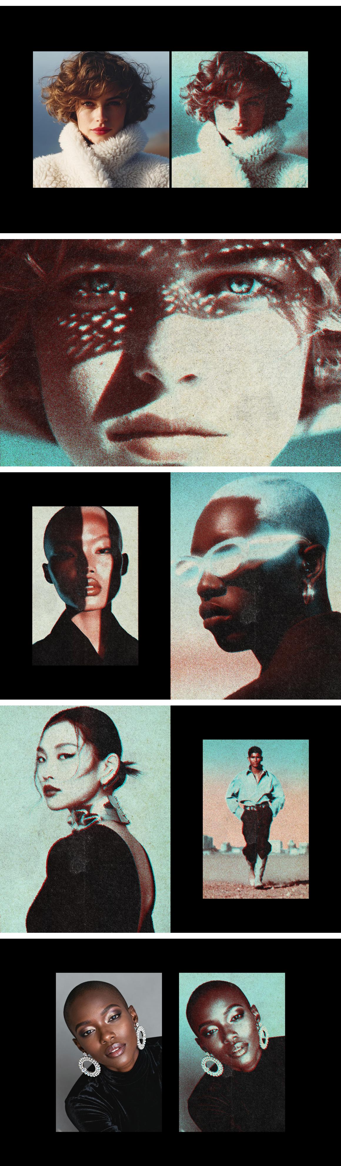 Old Print Photo Effect