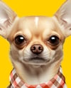 Chihuahua Wearing a Bandana Mockup