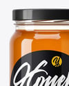 Clear Glass Jar with Heather Honey Mockup