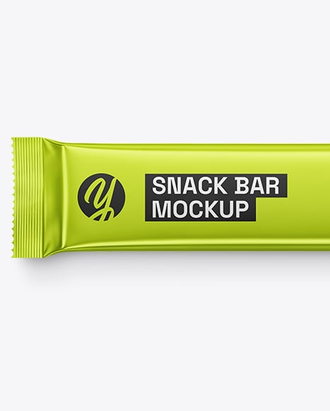 Metallic Snack Bar Mockup