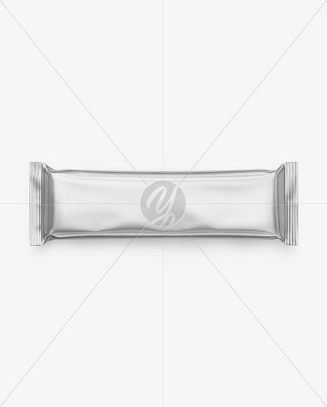 Matte Metallic Snack Package Mockup