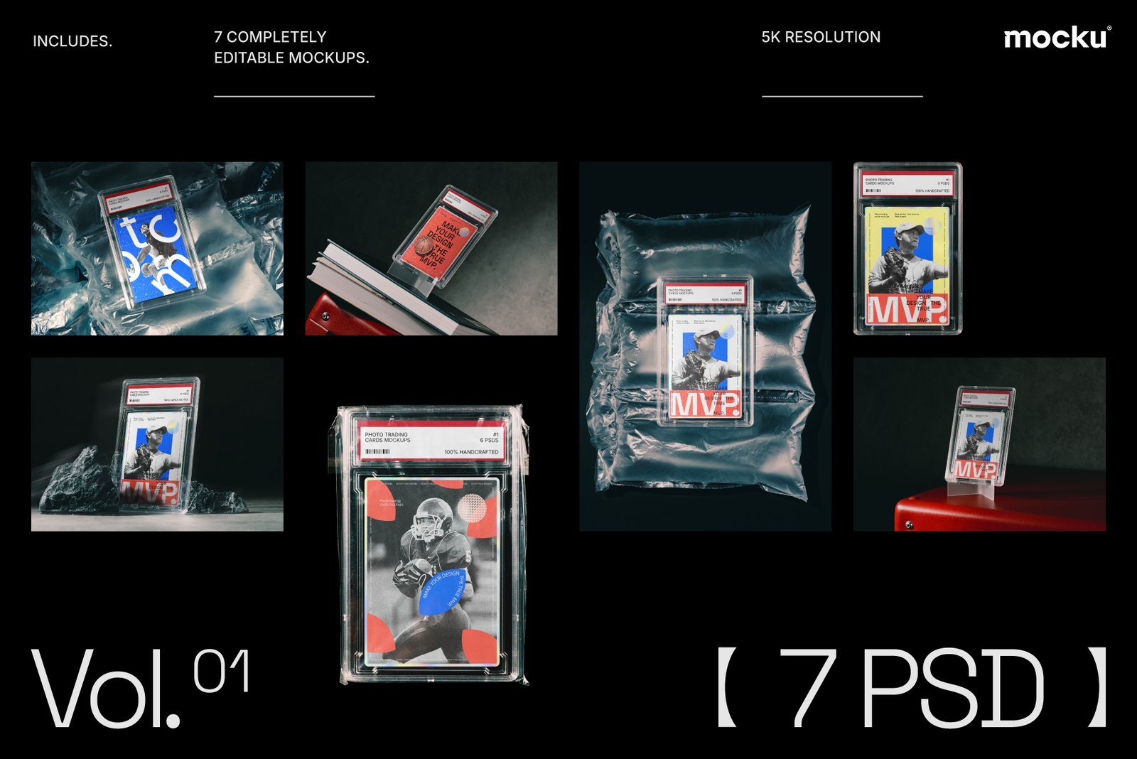Studio Trading Card Mockups - Vol. 1
