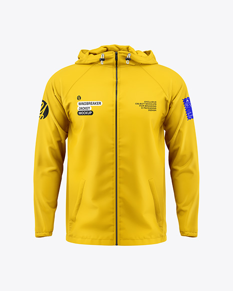 Men's Windbreaker Jacket Mockup
