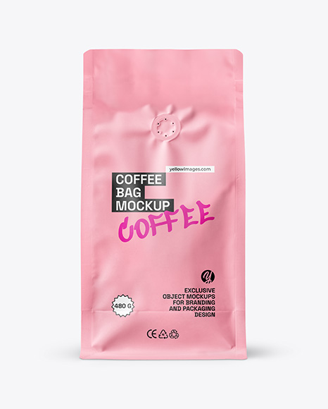Matte Coffee Bag Mockup