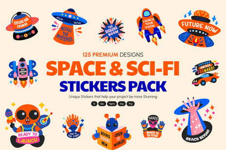 Space and Sci Fi Stickers