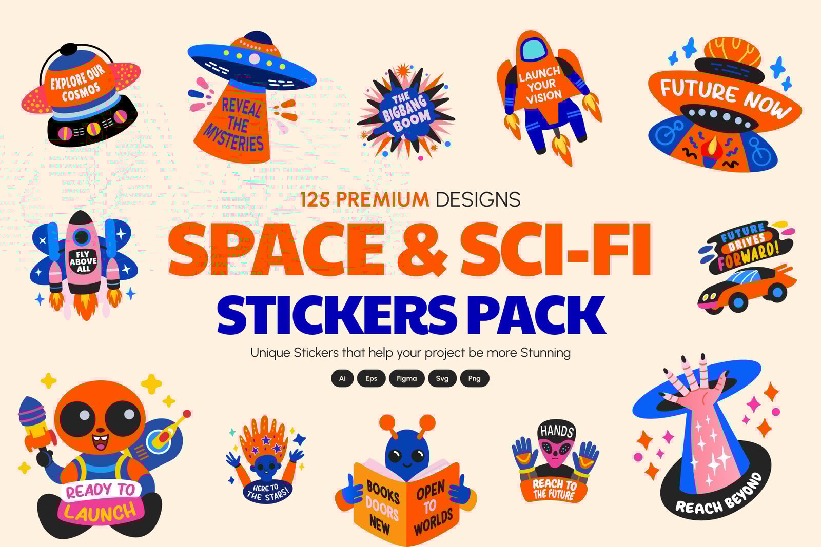 Space and Sci Fi Stickers