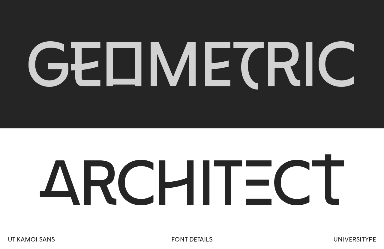 UT Kamoi Sans - A Geometric Sans Serif