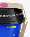 Plastic Container With Kraft Label Mockup